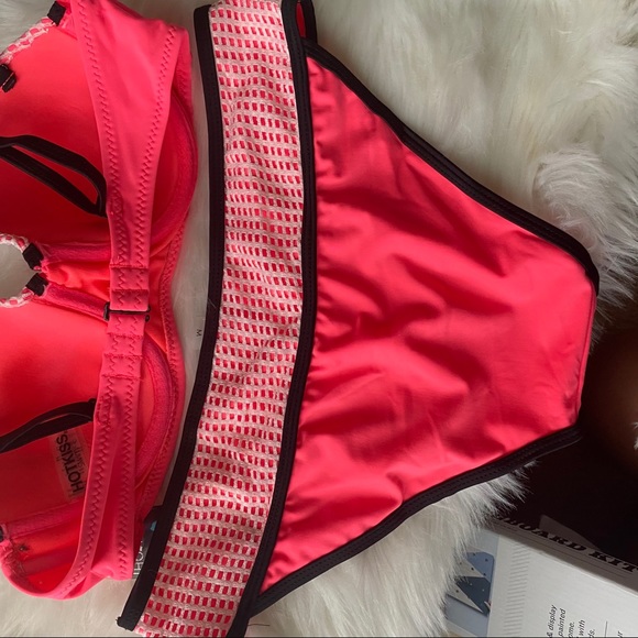 Coral bikini set swimsuit set - Picture 4 of 8